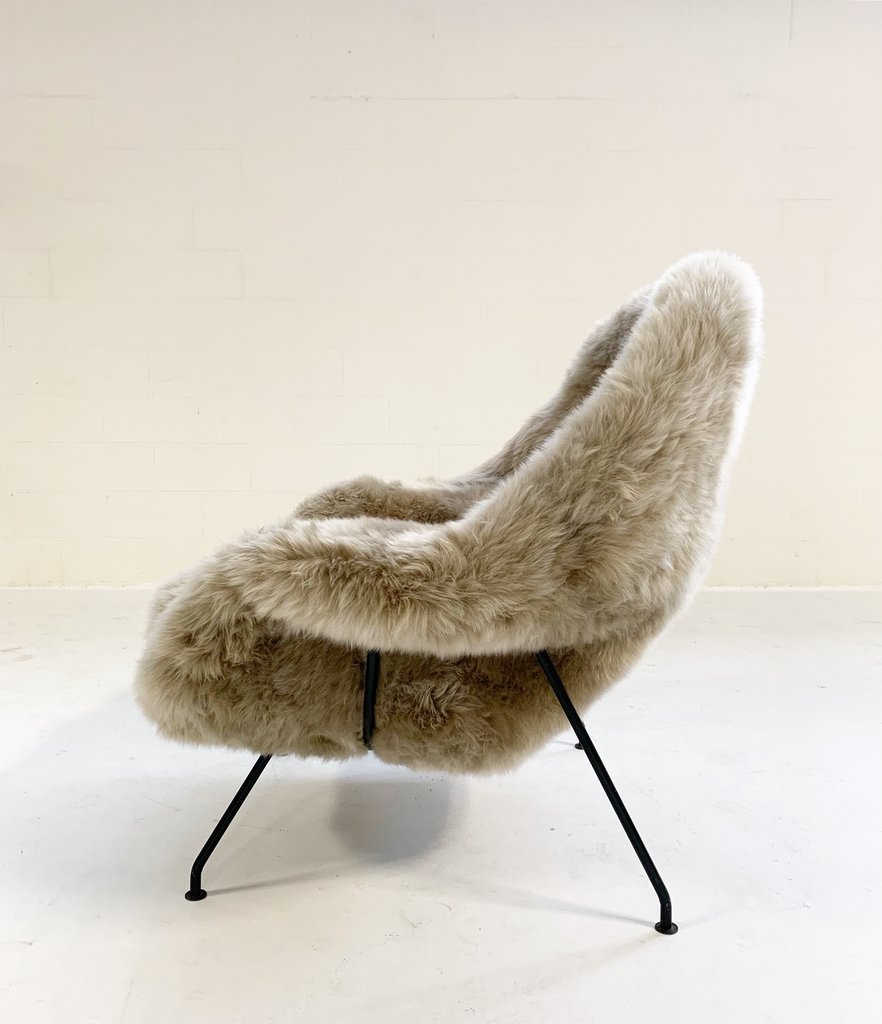 Womb Chair in New Zealand Sheepskin