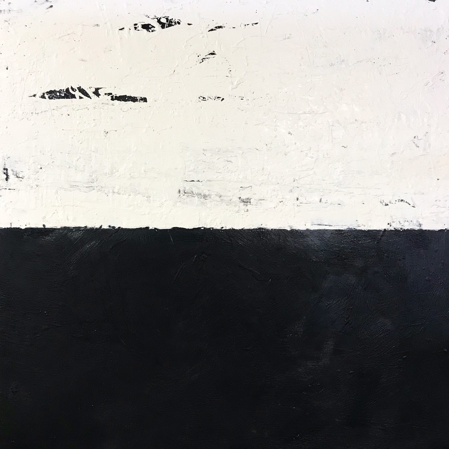 John O'Hara. White and Black IIII. 49x49"