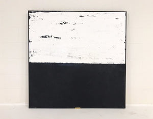 John O'Hara. White and Black IIII. 49x49"
