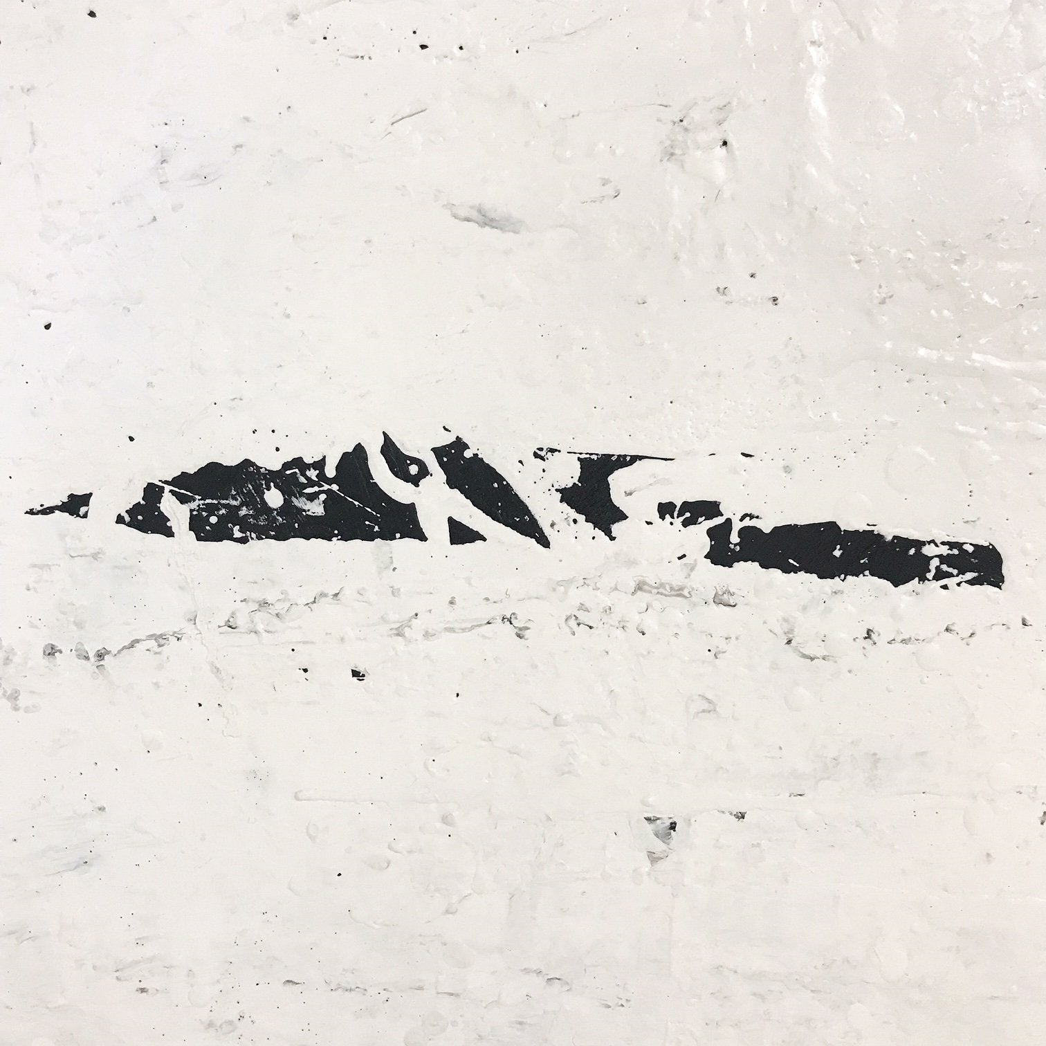 John O'Hara. White and Black IIII. 49x49"