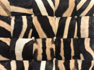 Barcelona Style Chairs in Patchwork Zebra Hide