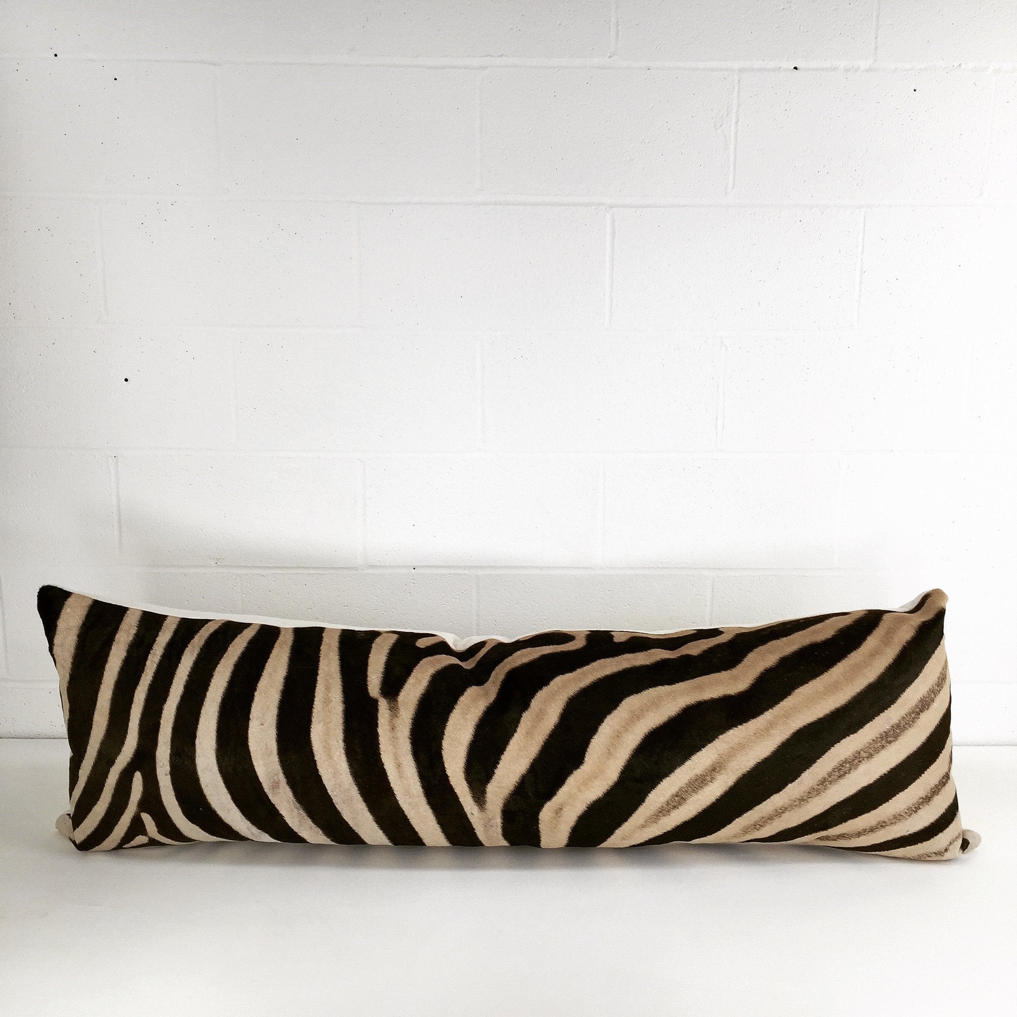 Luxury King Zebra Hide Pillow