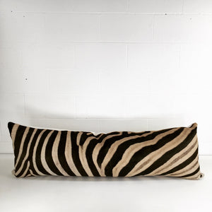 Luxury King Zebra Hide Pillow
