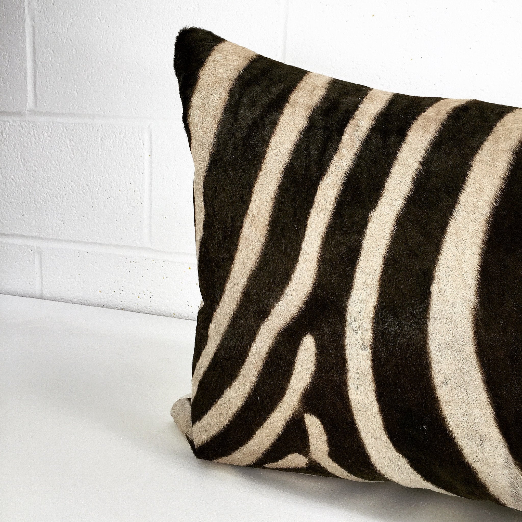 Luxury King Zebra Hide Pillow