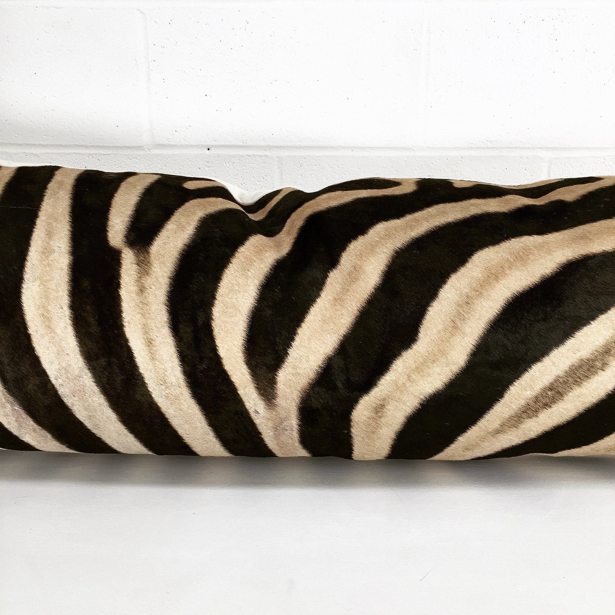 Luxury King Zebra Hide Pillow