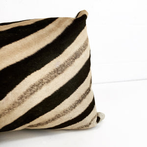 Luxury King Zebra Hide Pillow