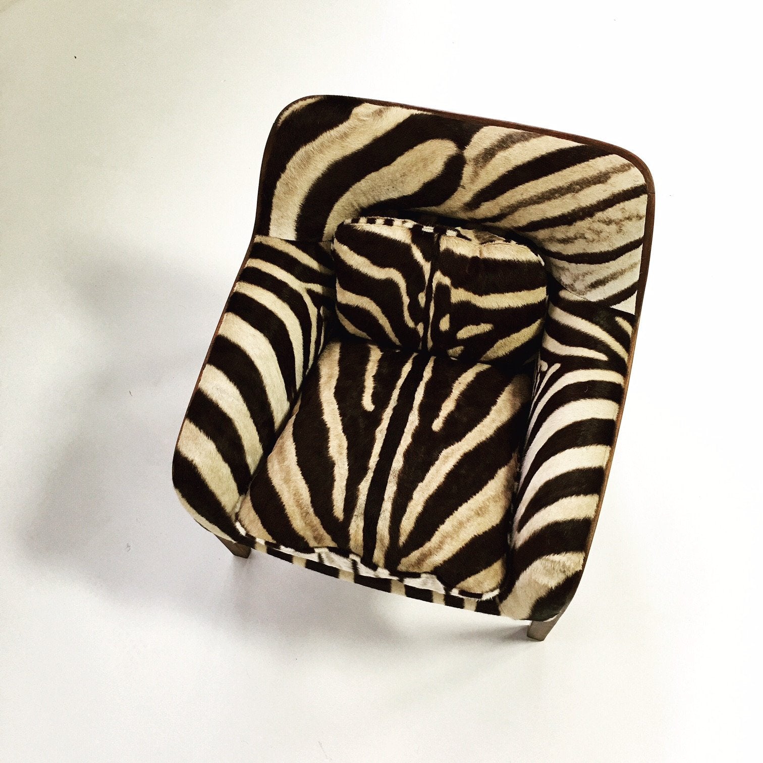 Bill Stephens for Knoll Lounge Chair in Zebra Hide