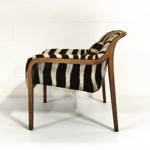 Bill Stephens for Knoll Lounge Chair in Zebra Hide