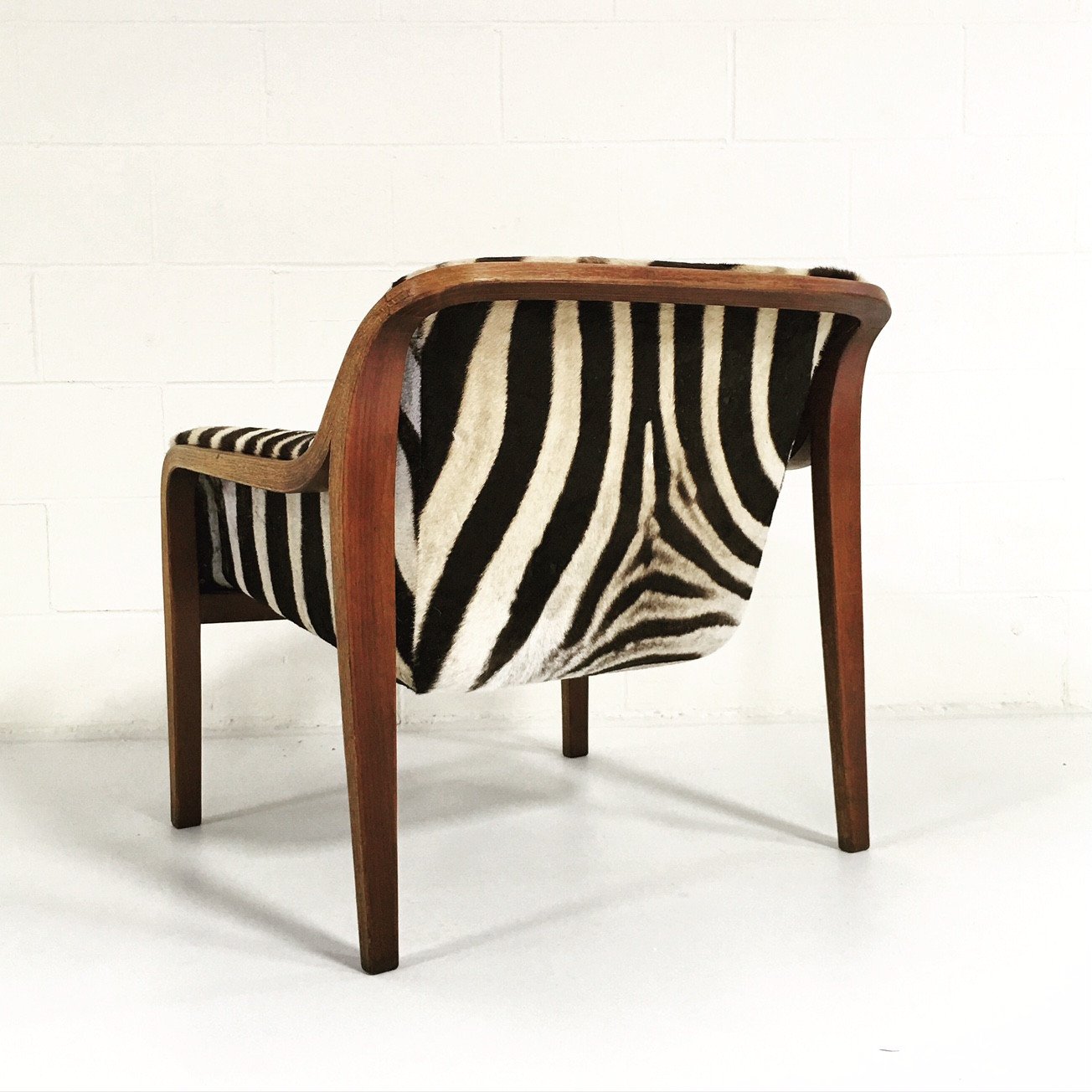 Bill Stephens for Knoll Lounge Chair in Zebra Hide