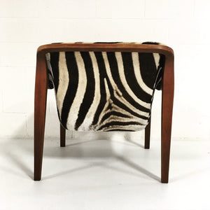 Bill Stephens for Knoll Lounge Chair in Zebra Hide