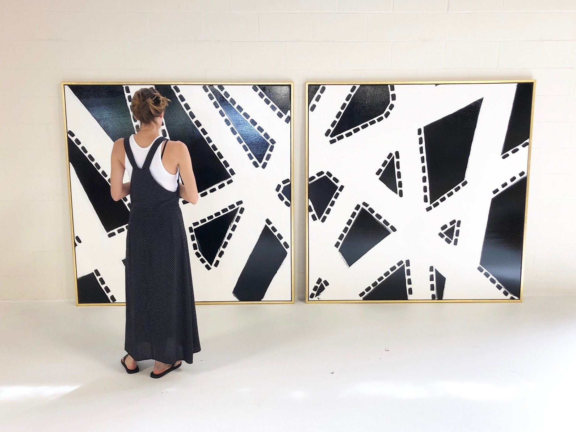 John O'Hara. Kodachrome. Two-Panel Work, 69x69" Each