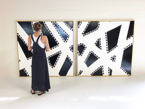 John O'Hara. Kodachrome. Two-Panel Work, 69x69" Each