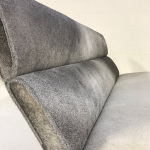 Charles & Ray Eames for Herman Miller Compact Sofa in Salt & Pepper Cowhide