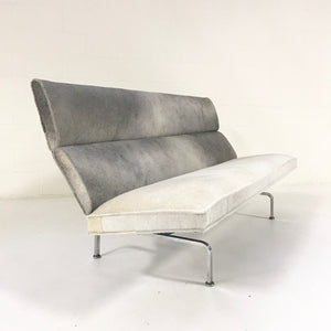 Charles & Ray Eames for Herman Miller Compact Sofa in Salt & Pepper Cowhide