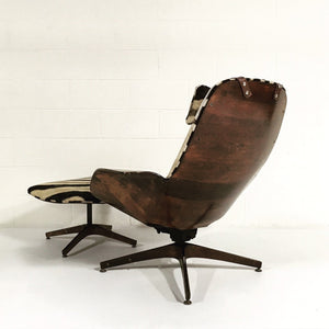 George Mulhauser for Plycraft Lounge Chair & Ottoman