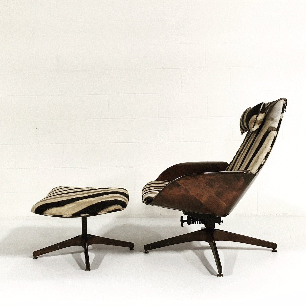 George Mulhauser for Plycraft Lounge Chair & Ottoman