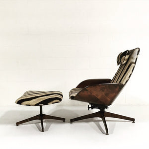 George Mulhauser for Plycraft Lounge Chair & Ottoman