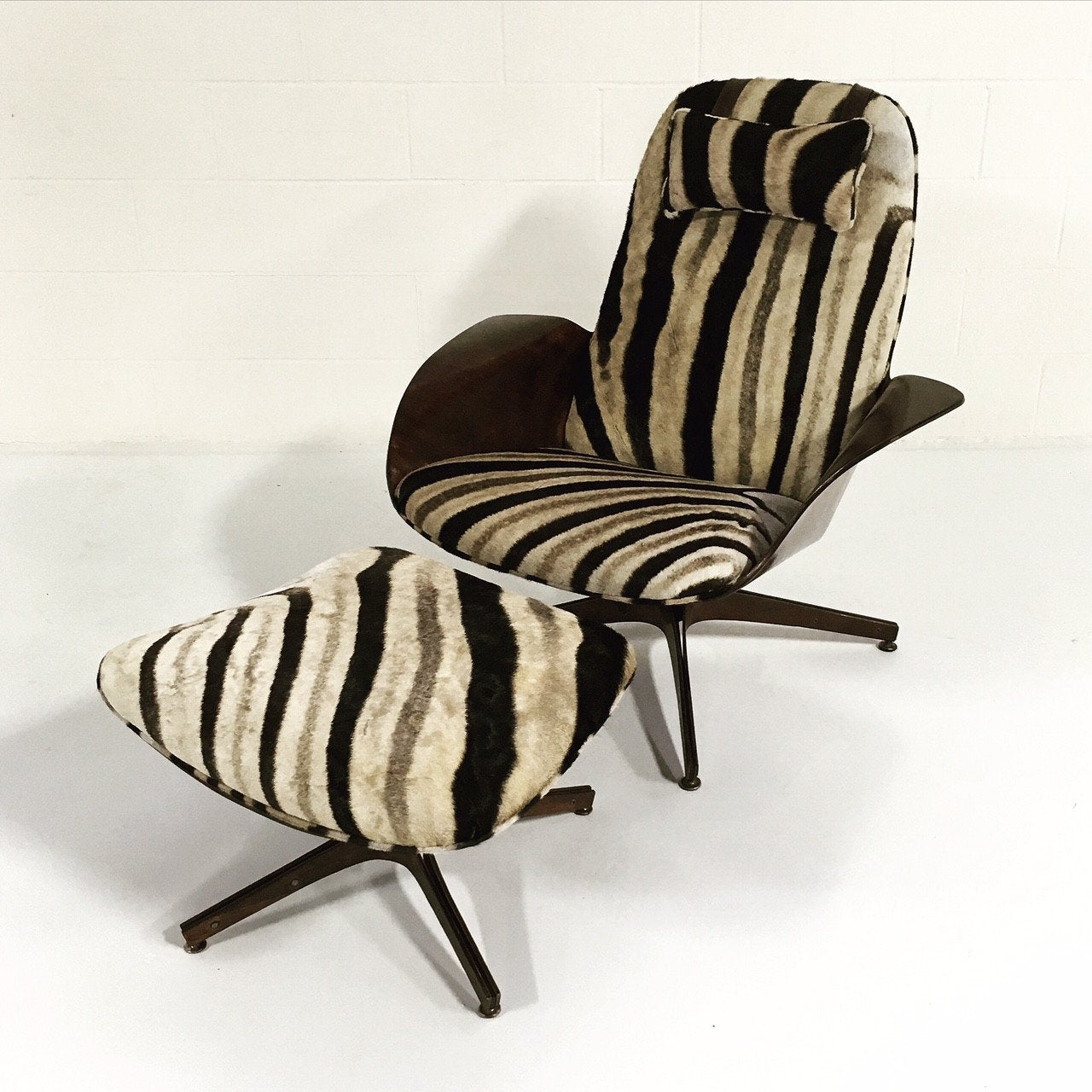 George Mulhauser for Plycraft Lounge Chair & Ottoman