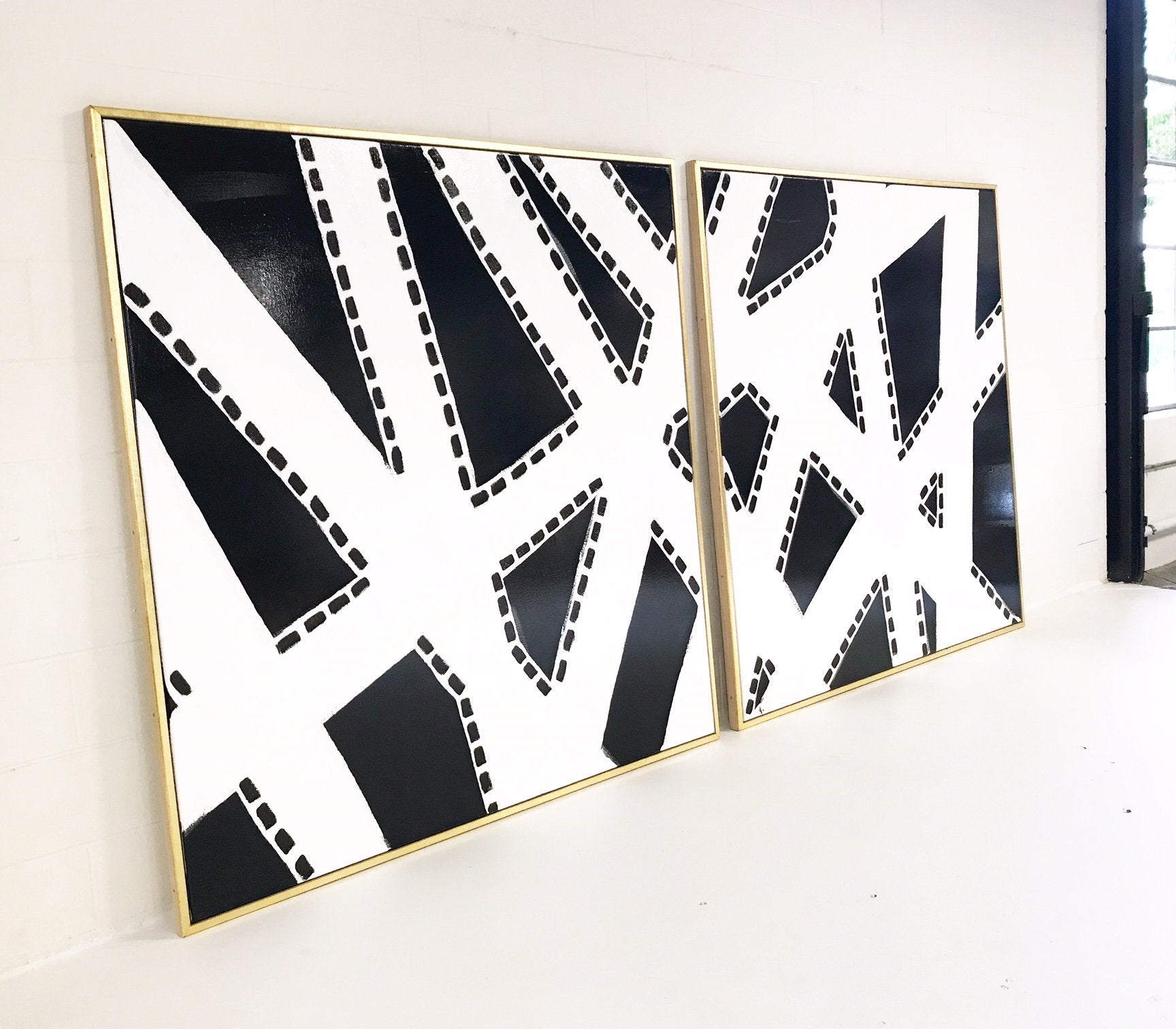 John O'Hara. Kodachrome. Two-Panel Work, 69x69" Each