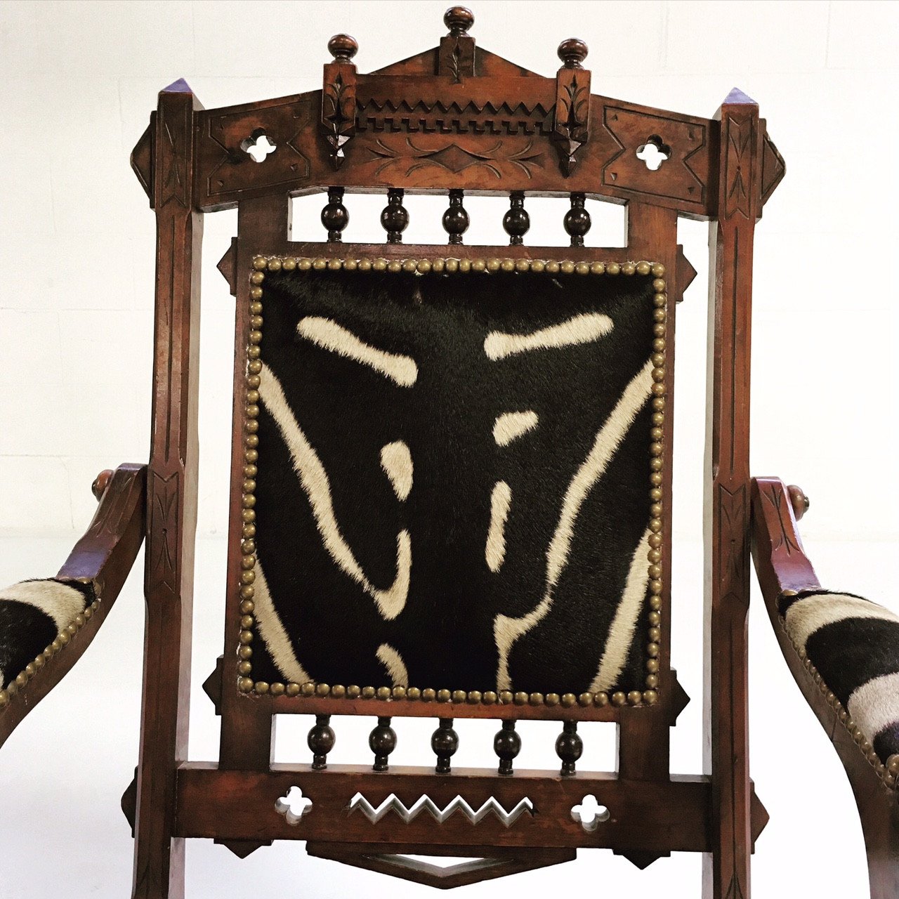 Victorian Walnut Campaign Chair