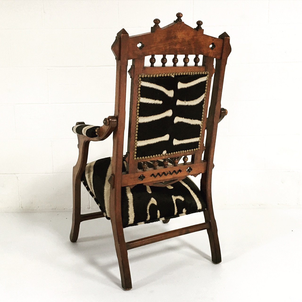 Victorian Walnut Campaign Chair