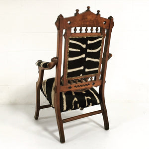 Victorian Walnut Campaign Chair