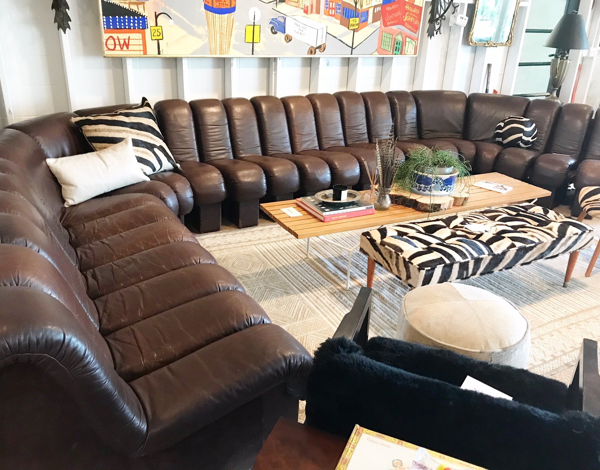 De Sede Monumental DS-600 Organic Leather Sofa