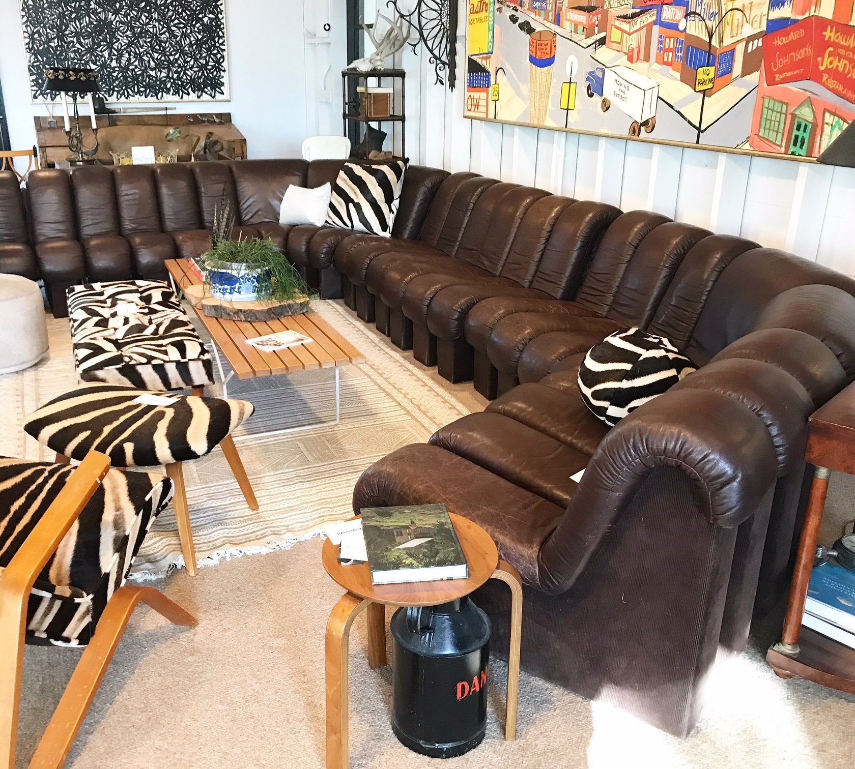 De Sede Monumental DS-600 Organic Leather Sofa
