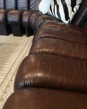 De Sede Monumental DS-600 Organic Leather Sofa