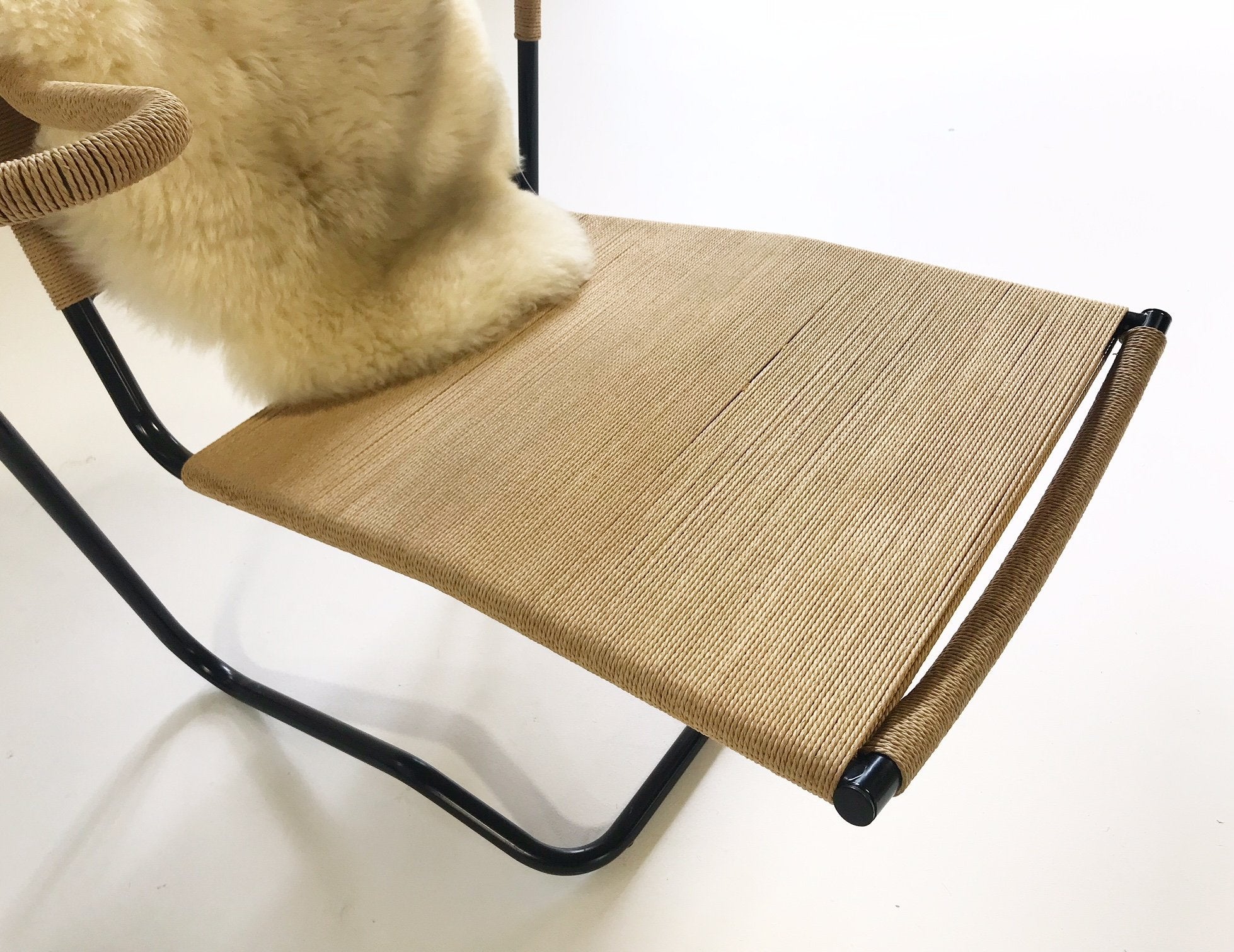 Dan Johnson for California Living Model 2750 Lounge Chair with Brazilian Sheepskin