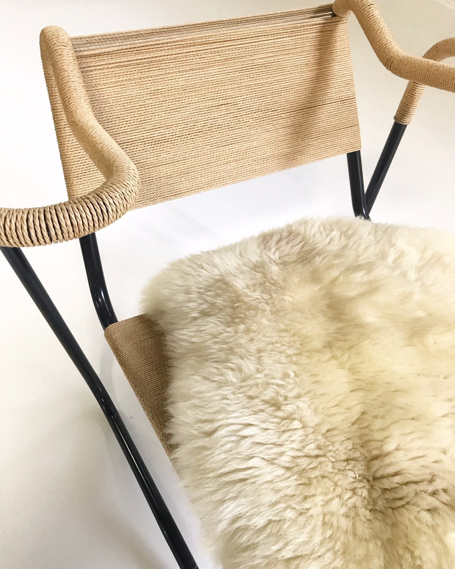 Dan Johnson for California Living Model 2750 Lounge Chair with Brazilian Sheepskin