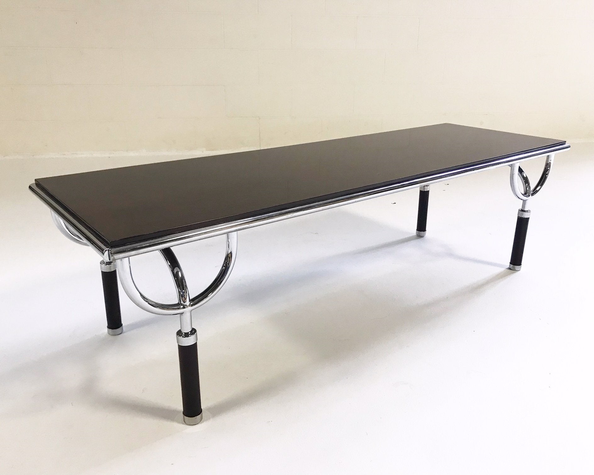 Walnut Italian Coffee Table Circa 1970