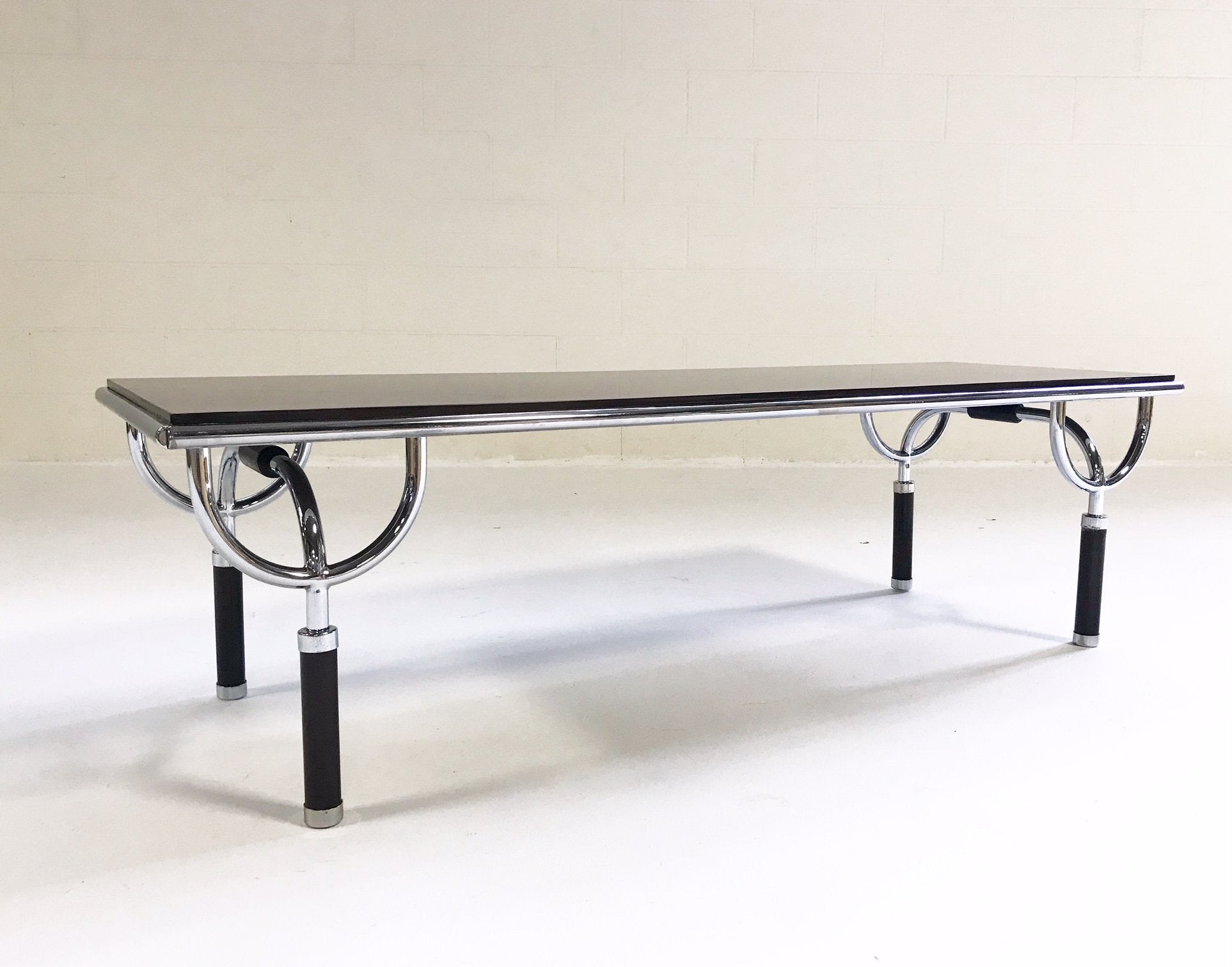 Walnut Italian Coffee Table Circa 1970