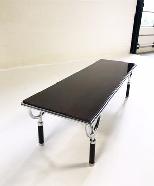 Walnut Italian Coffee Table Circa 1970