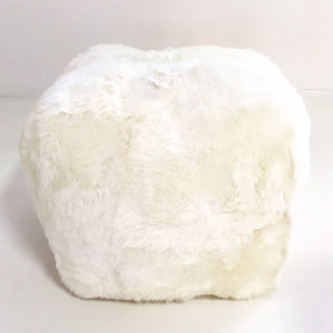 Sheepskin Cube Ottoman