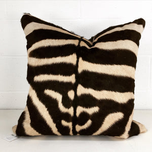 DOUBLE-SIDED ZEBRA HIDE PILLOW, NO. 300