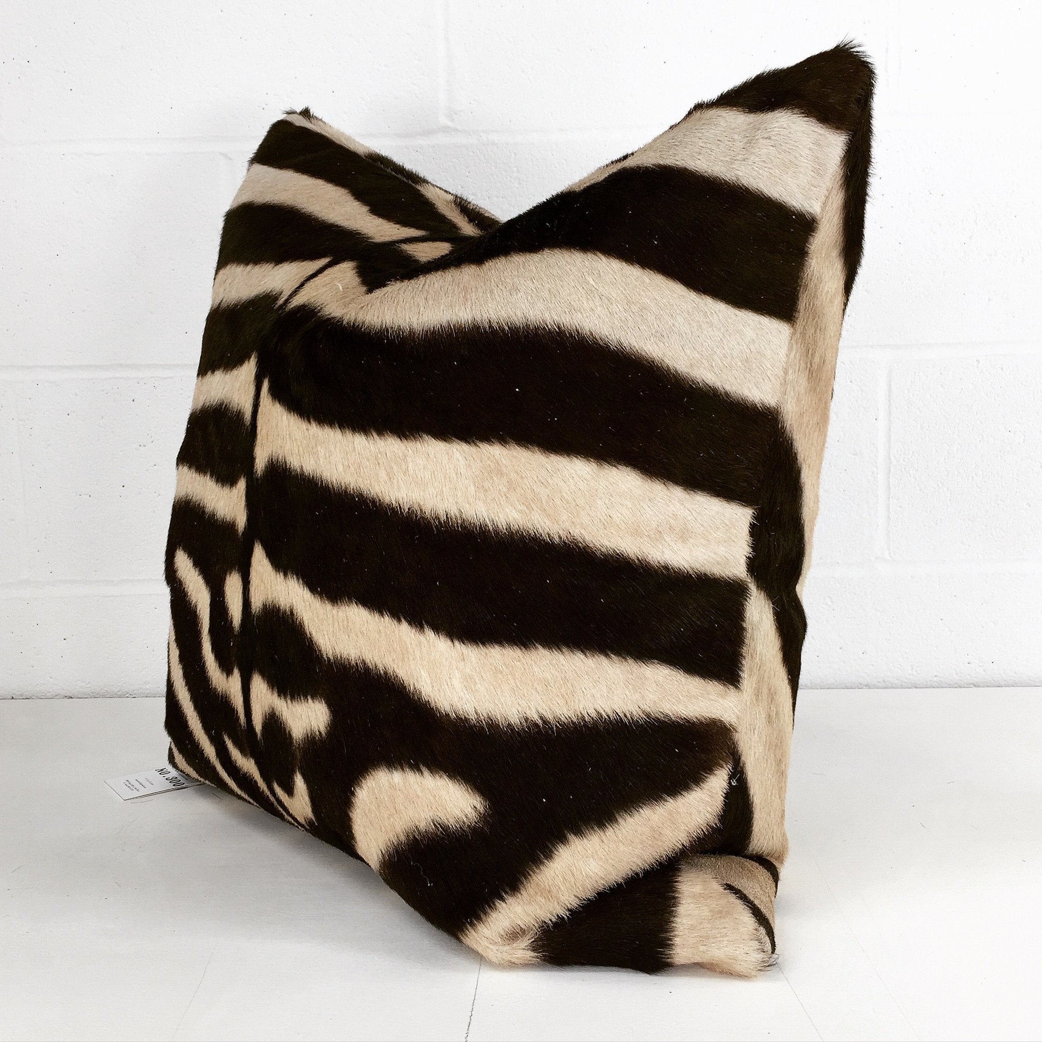 DOUBLE-SIDED ZEBRA HIDE PILLOW, NO. 300