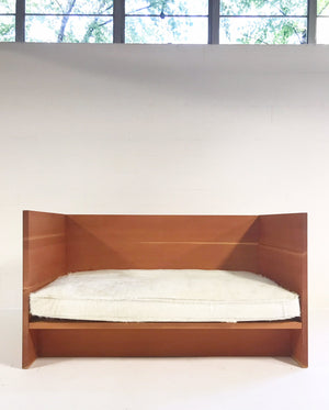 Donald Judd Daybed Sofa with Brazilian Cowhide Feather-Filled Mattress