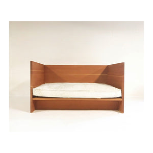 Donald Judd Daybed Sofa with Brazilian Cowhide Feather-Filled Mattress