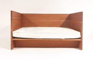Donald Judd Daybed Sofa with Brazilian Cowhide Feather-Filled Mattress
