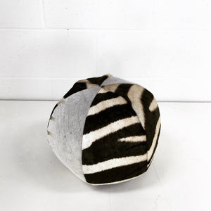 Zebra Ball Pillow 12"