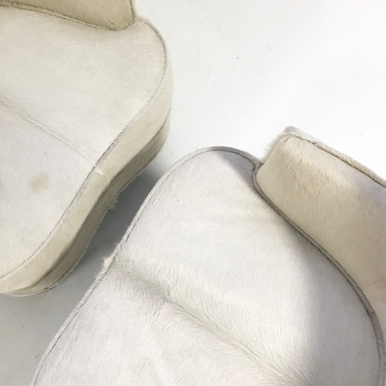 Petite Armchairs in Brazilian Cowhide