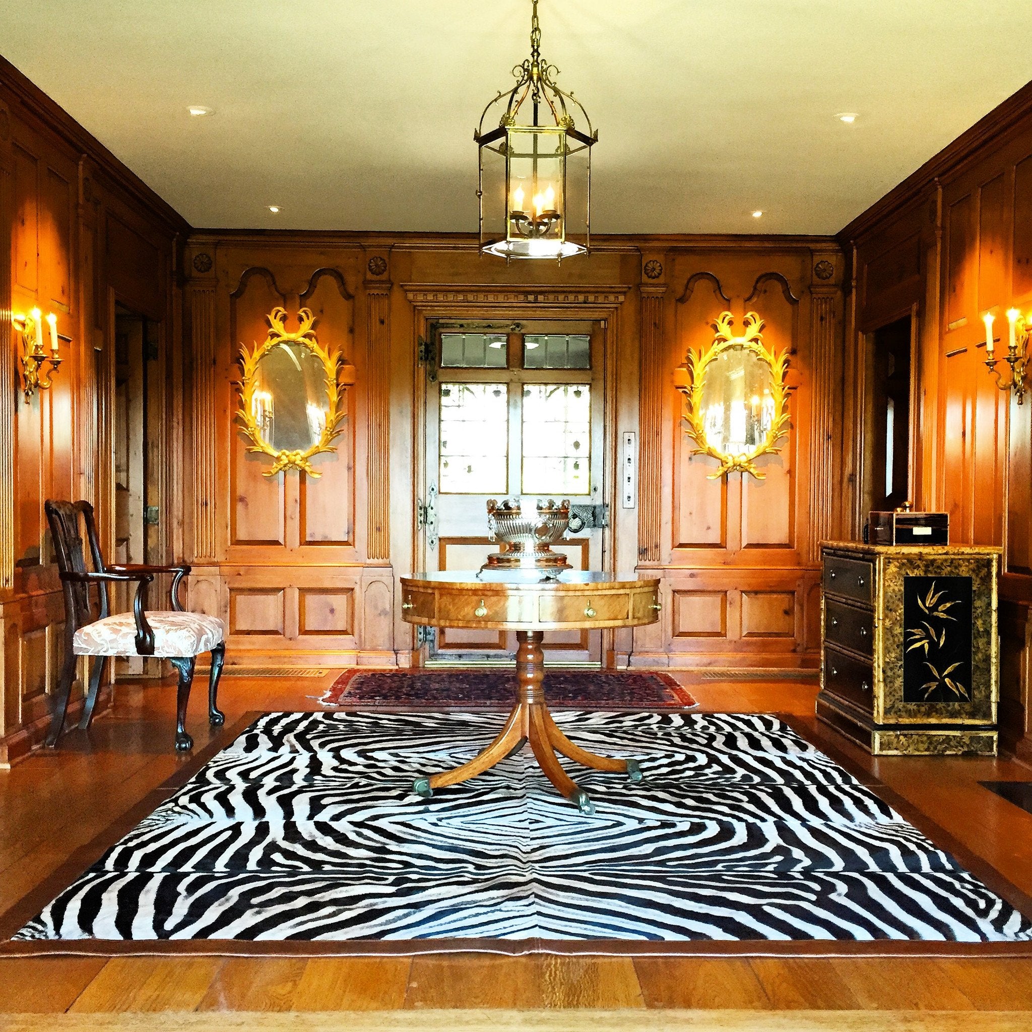 ONE OF A KIND ZEBRA AREA RUG - King George