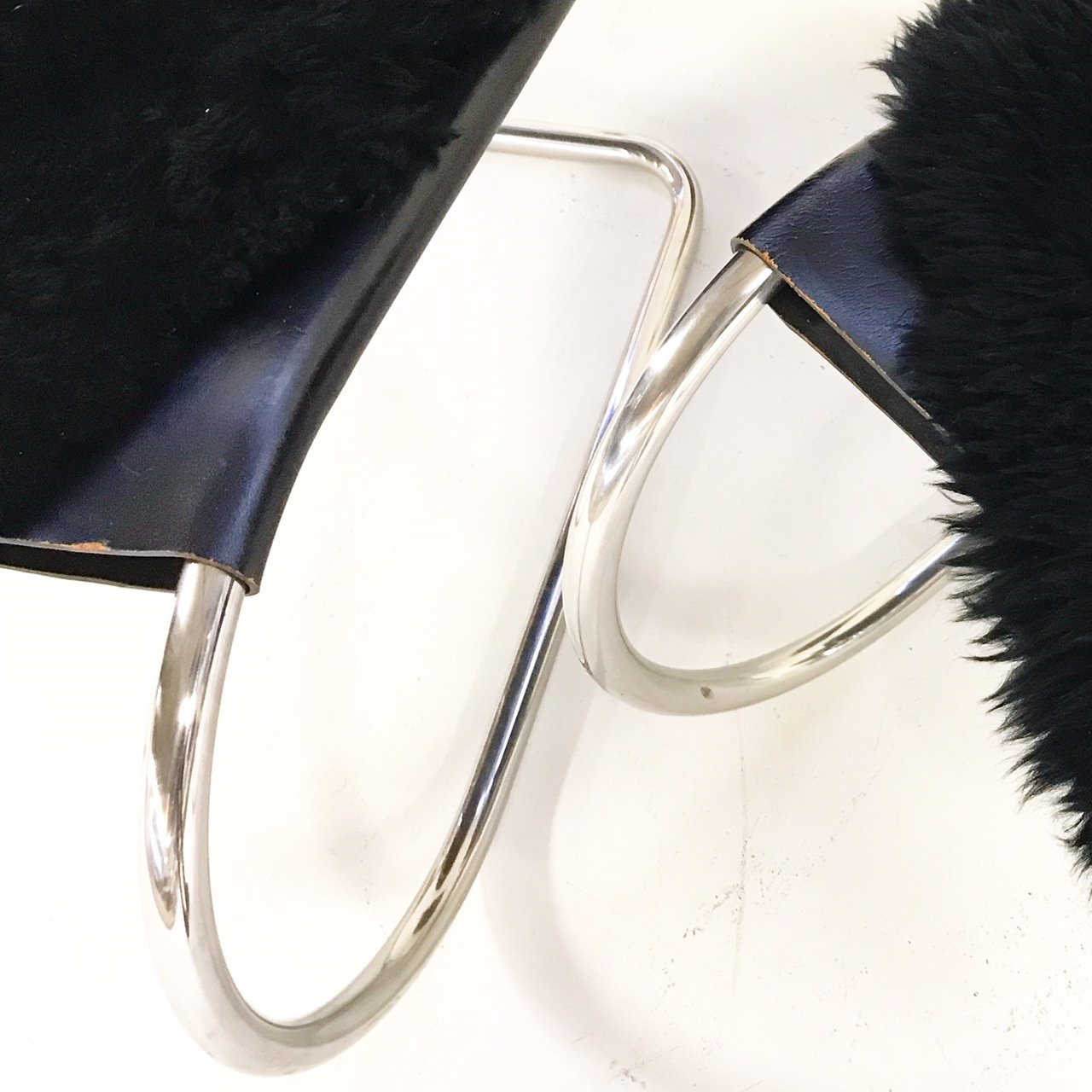 Ludwig Mies Van Der Rohe for Knoll MR Chairs with Brazilian Sheepskins