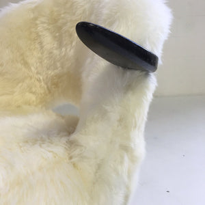 Thonet Armchairs in Sheepskin