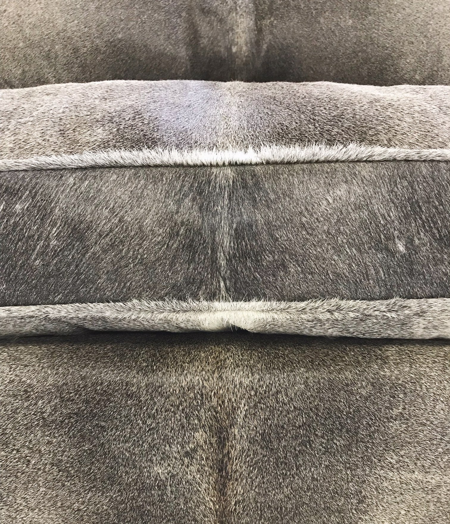 Modern Loveseat Sofa Restored and Reupholstered in Brazilian Cowhide