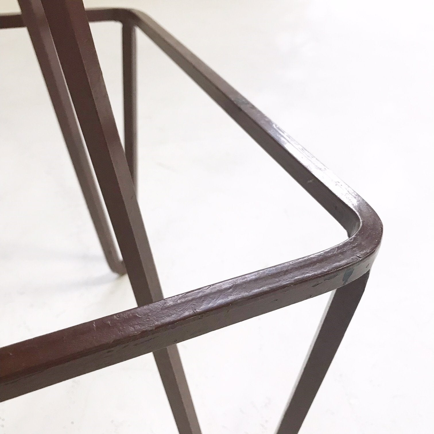 Weinding Stools Reupholstered in Brazilian Sheepskin