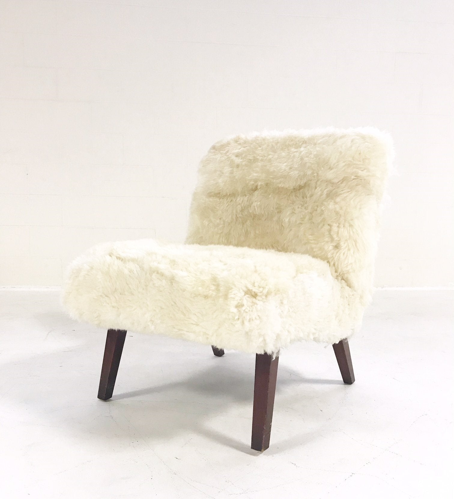 Lounge Chair in Brazilian Sheepskin