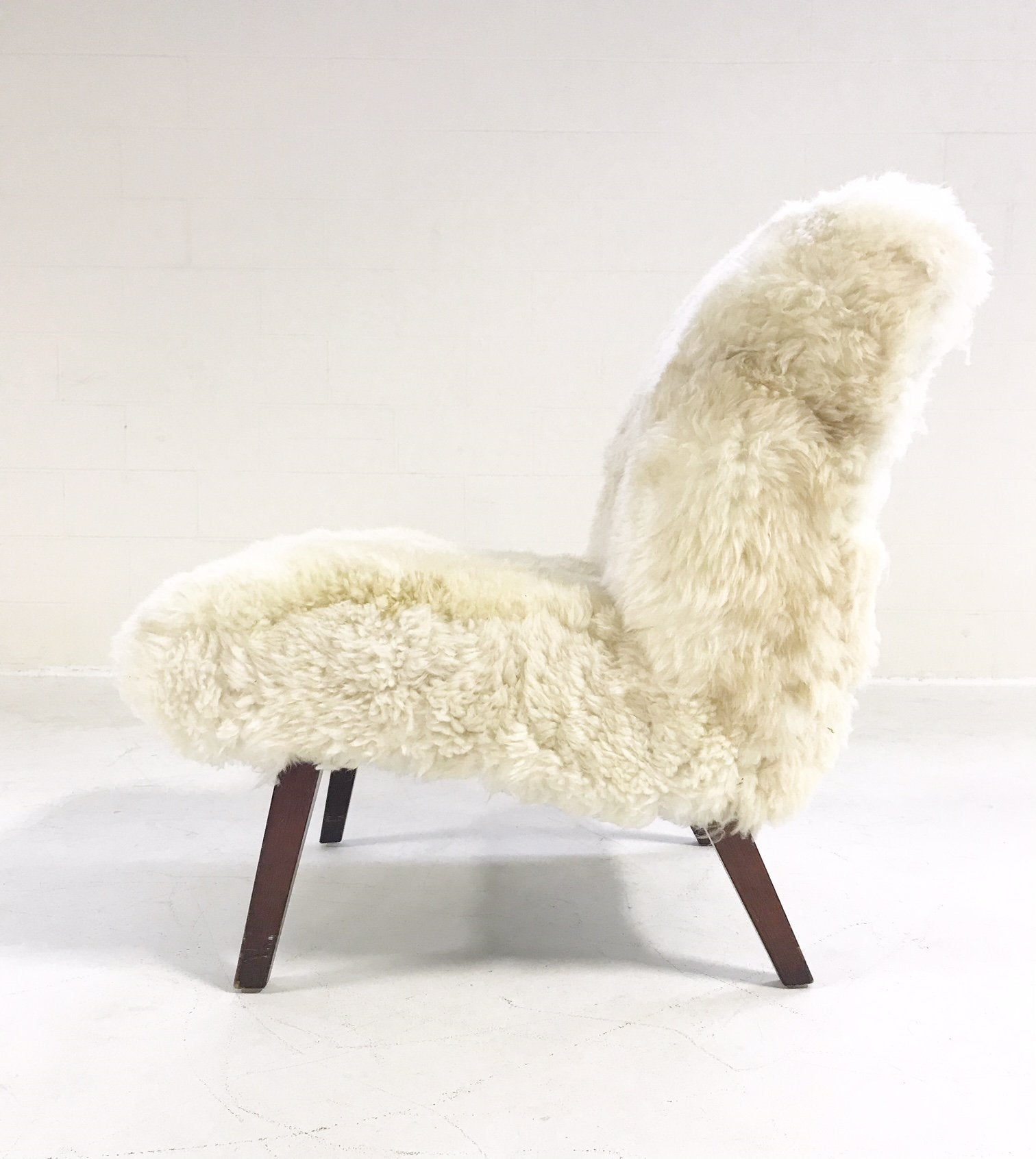 Lounge Chair in Brazilian Sheepskin