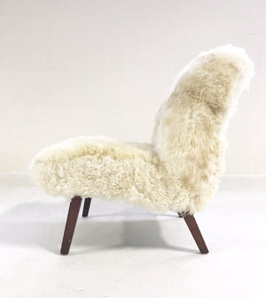 Lounge Chair in Brazilian Sheepskin